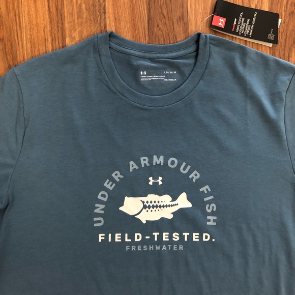 under armour heat gear fishing shirt